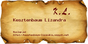 Kesztenbaum Lizandra névjegykártya